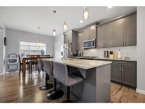 35 Masters Manor Se, Calgary, AB - Indoor Photo Showing Kitchen With Upgraded Kitchen