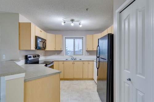1202-16969 24 Street Sw, Calgary, AB - Indoor Photo Showing Kitchen With Double Sink