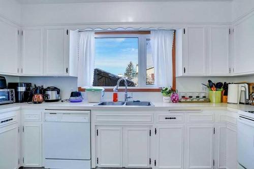 1248 Berkley Drive Nw, Calgary, AB - Indoor Photo Showing Kitchen With Double Sink