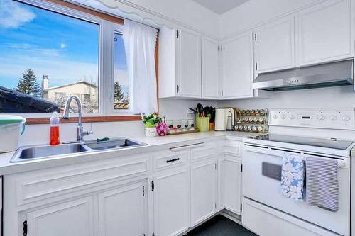 1248 Berkley Drive Nw, Calgary, AB - Indoor Photo Showing Kitchen With Double Sink