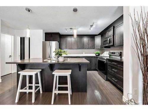 308 Redstone View, Calgary, AB - Indoor Photo Showing Kitchen With Stainless Steel Kitchen With Upgraded Kitchen