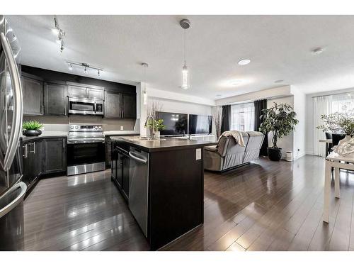 308 Redstone View, Calgary, AB - Indoor Photo Showing Kitchen With Stainless Steel Kitchen With Upgraded Kitchen