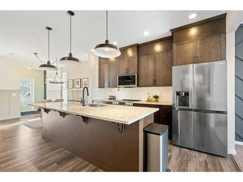 98 Marquis Common Se, Calgary, AB - Indoor Photo Showing Kitchen With Upgraded Kitchen