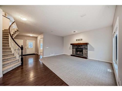 52 Auburn Sound Crescent Se, Calgary, AB - Indoor With Fireplace