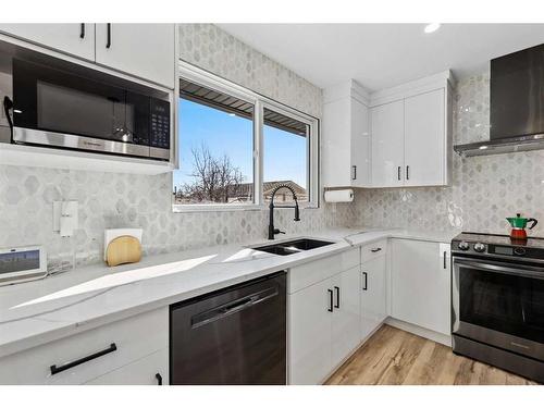 392 Cantrell Drive Sw, Calgary, AB - Indoor Photo Showing Kitchen With Double Sink With Upgraded Kitchen