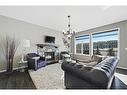 72 Nolanlake View Nw, Calgary, AB  - Indoor Photo Showing Living Room With Fireplace 