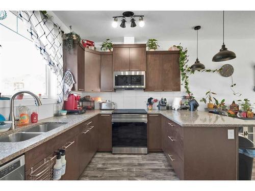 53 Skyview Ranch Manor Ne, Calgary, AB - Indoor Photo Showing Kitchen With Double Sink