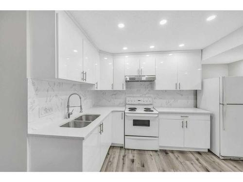 215 Coral Springs Circle Ne, Calgary, AB - Indoor Photo Showing Kitchen With Double Sink