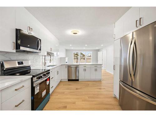 92 Templeby Road Ne, Calgary, AB - Indoor Photo Showing Kitchen With Upgraded Kitchen