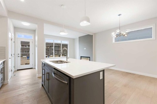 430 River Avenue, Cochrane, AB - Indoor Photo Showing Kitchen With Double Sink