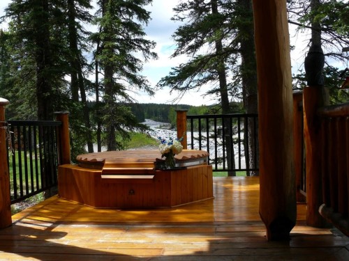 104 White Avenue, Bragg Creek, AB - Outdoor With Deck Patio Veranda