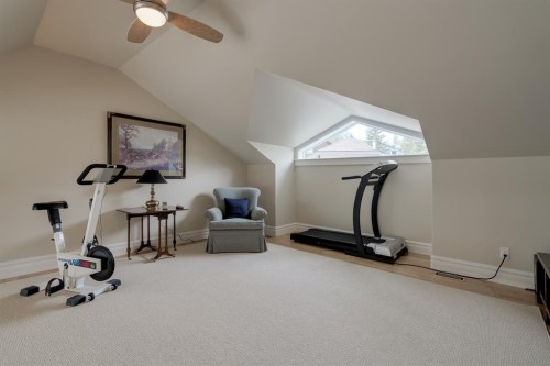 107 Lougheed Circle, Banff, AB - Indoor Photo Showing Gym Room