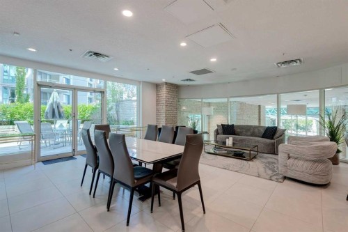 1401-837 2 Avenue Sw, Calgary, AB - Indoor Photo Showing Dining Room