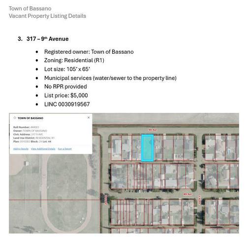 317 9 Avenue, Bassano, AB 