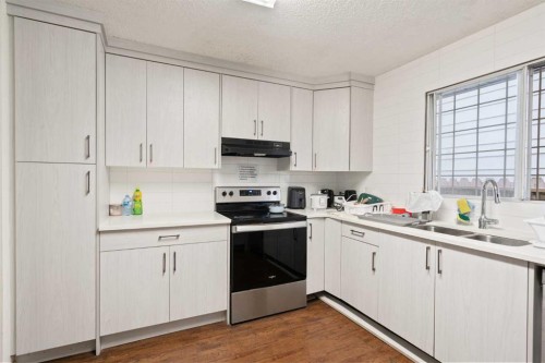 319 Rundlelawn Road Ne, Calgary, AB - Indoor Photo Showing Kitchen With Double Sink