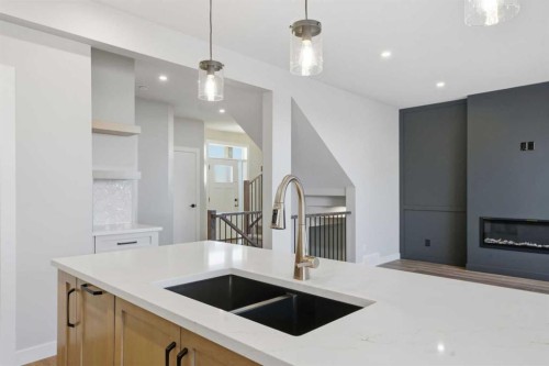 62 Vista Close, Blackfalds, AB - Indoor Photo Showing Kitchen With Double Sink