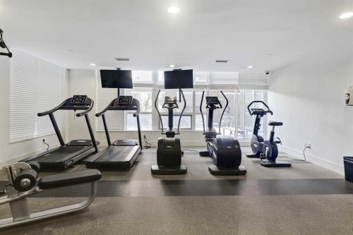 905-626 14 Avenue Sw, Calgary, AB - Indoor Photo Showing Gym Room
