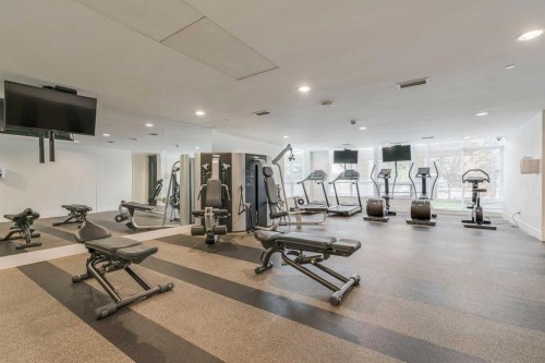 905-626 14 Avenue Sw, Calgary, AB - Indoor Photo Showing Gym Room