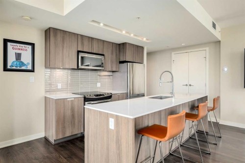 905-626 14 Avenue Sw, Calgary, AB - Indoor Photo Showing Kitchen With Upgraded Kitchen