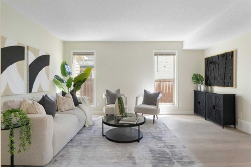186 Harvest Rose Circle Ne, Calgary, AB - Indoor Photo Showing Living Room