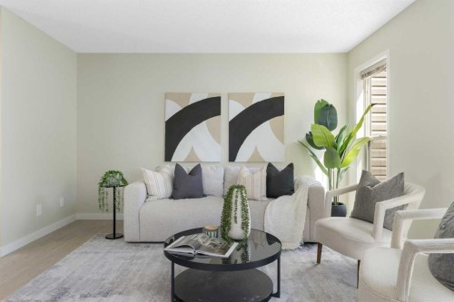 186 Harvest Rose Circle Ne, Calgary, AB - Indoor Photo Showing Living Room