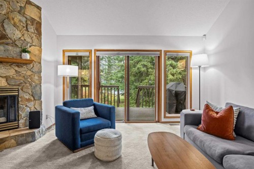 13 Riverview Place, Canmore, AB - Indoor Photo Showing Living Room With Fireplace