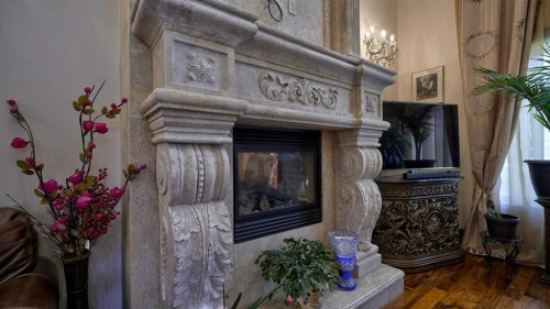1911 13 Avenue Nw, Calgary, AB - Indoor Photo Showing Other Room With Fireplace
