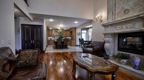 1911 13 Avenue Nw, Calgary, AB - Indoor Photo Showing Living Room With Fireplace