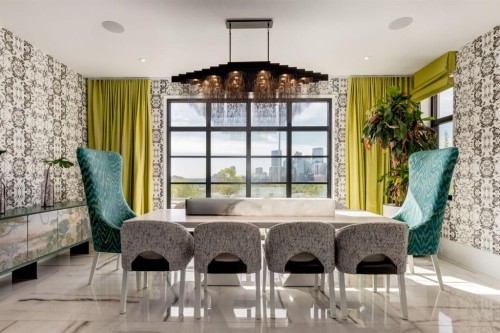 732 Crescent Road Nw, Calgary, AB - Indoor Photo Showing Dining Room