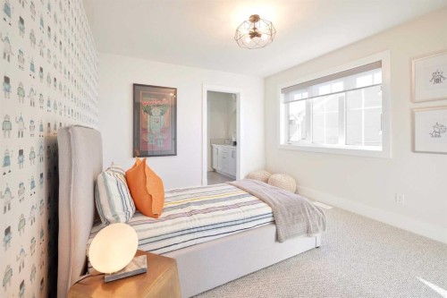 219 Calais Drive Sw, Calgary, AB - Indoor Photo Showing Bedroom