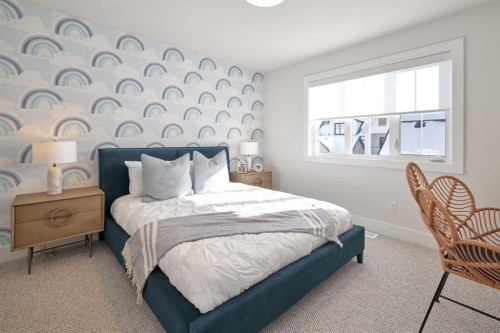 219 Calais Drive Sw, Calgary, AB - Indoor Photo Showing Bedroom