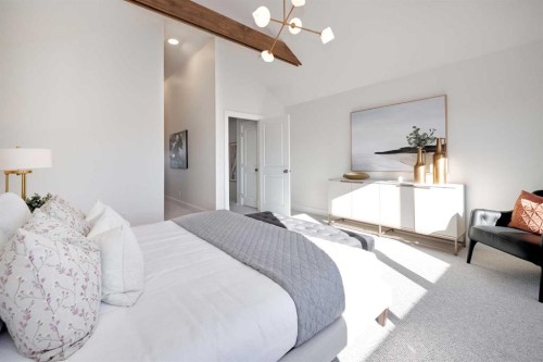 219 Calais Drive Sw, Calgary, AB - Indoor Photo Showing Bedroom
