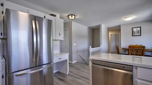 78 Athabasca Crescent, Crossfield, AB - Indoor Photo Showing Kitchen With Stainless Steel Kitchen