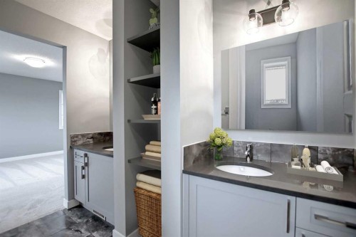 47 Agate Road, Cochrane, AB - Indoor Photo Showing Bathroom