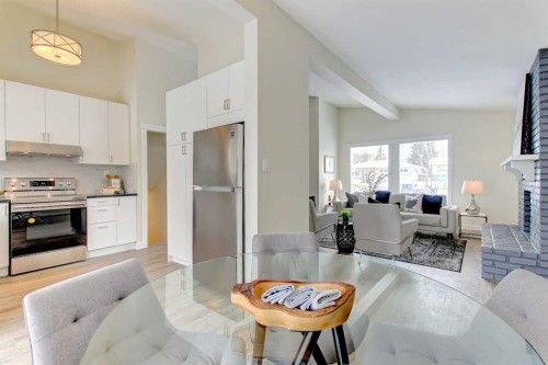 272 Acadia Drive Se, Calgary, AB - Indoor With Fireplace