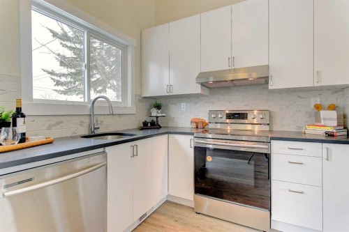 272 Acadia Drive Se, Calgary, AB - Indoor Photo Showing Kitchen With Upgraded Kitchen