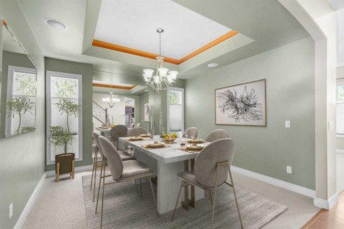 86 Springborough Green Sw, Calgary, AB - Indoor Photo Showing Dining Room