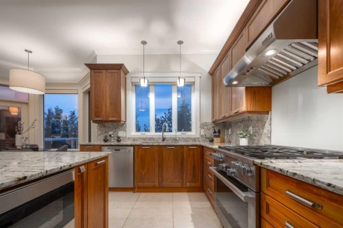 57 Slopes Point Sw, Calgary, AB - Indoor Photo Showing Kitchen With Upgraded Kitchen