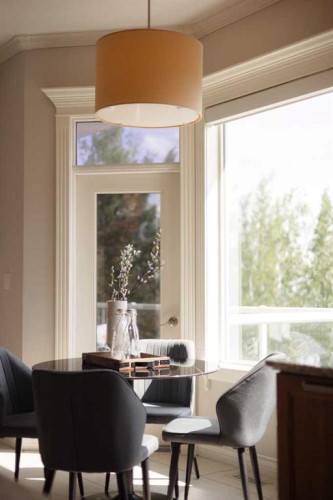 57 Slopes Point Sw, Calgary, AB - Indoor Photo Showing Dining Room