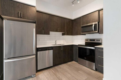 3405-3727 Sage Hill Drive Nw, Calgary, AB - Indoor Photo Showing Kitchen With Stainless Steel Kitchen With Upgraded Kitchen