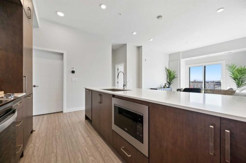 422-255 Les Jardins Park Se, Calgary, AB - Indoor Photo Showing Kitchen With Upgraded Kitchen