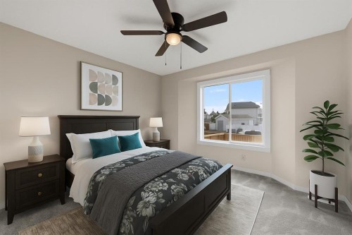 7136 Laguna Way Ne, Calgary, AB - Indoor Photo Showing Bedroom