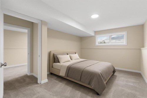 7136 Laguna Way Ne, Calgary, AB - Indoor Photo Showing Bedroom