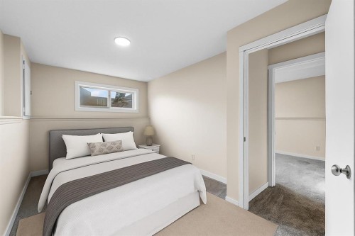 7136 Laguna Way Ne, Calgary, AB - Indoor Photo Showing Bedroom