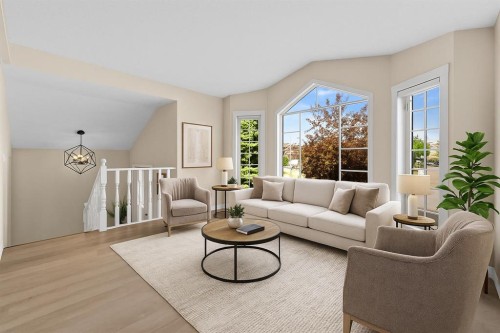 7136 Laguna Way Ne, Calgary, AB - Indoor Photo Showing Living Room