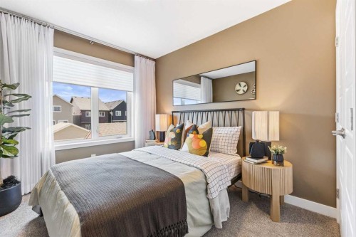 63 Heirloom Boulevard Se, Calgary, AB - Indoor Photo Showing Bedroom