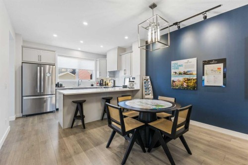 63 Heirloom Boulevard Se, Calgary, AB - Indoor Photo Showing Dining Room
