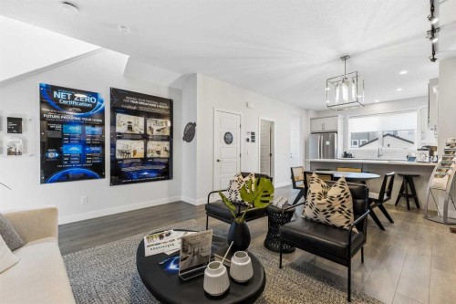 63 Heirloom Boulevard Se, Calgary, AB - Indoor Photo Showing Living Room
