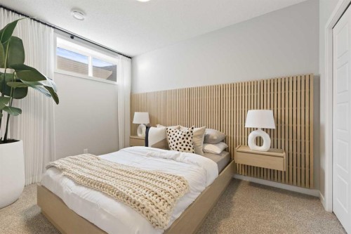 125 Corner Glen Avenue Ne, Calgary, AB - Indoor Photo Showing Bedroom