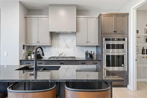 412 Legacy Circle Se, Calgary, AB - Indoor Photo Showing Kitchen With Stainless Steel Kitchen With Double Sink With Upgraded Kitchen